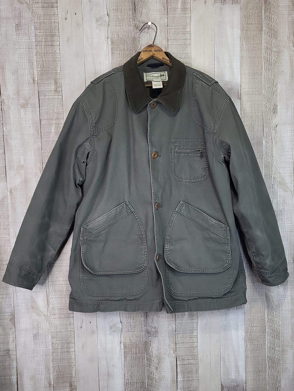 L.L Bean Field/Barn Coat With Removable Lining. Size Large.